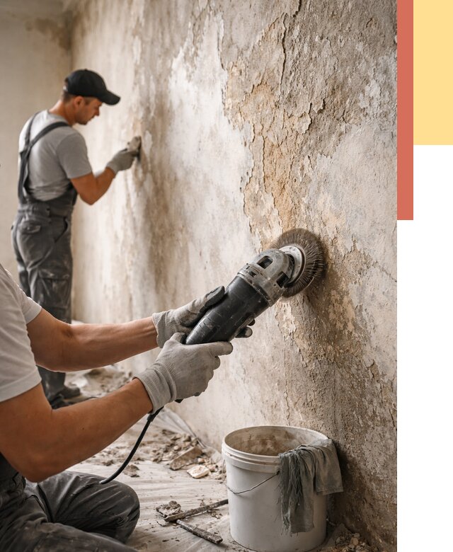 Снятие и удаление краски со стен в Краснотурьинске от 2233 руб. — ОТДЕЛОЧНИК-Кту