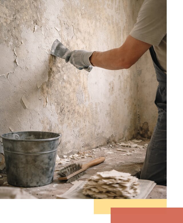 Удаление старой краски со стен в Краснотурьинске качественно и быстро