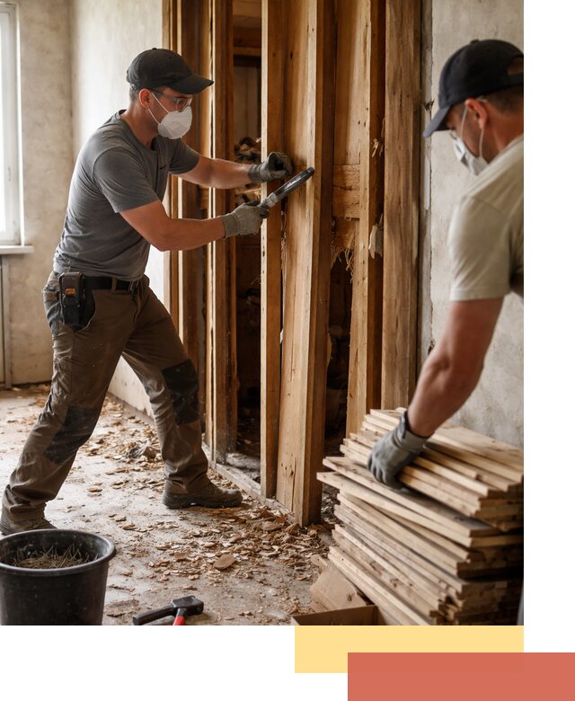 Демонтаж деревянных перегородок в Краснотурьинске быстро и аккуратно