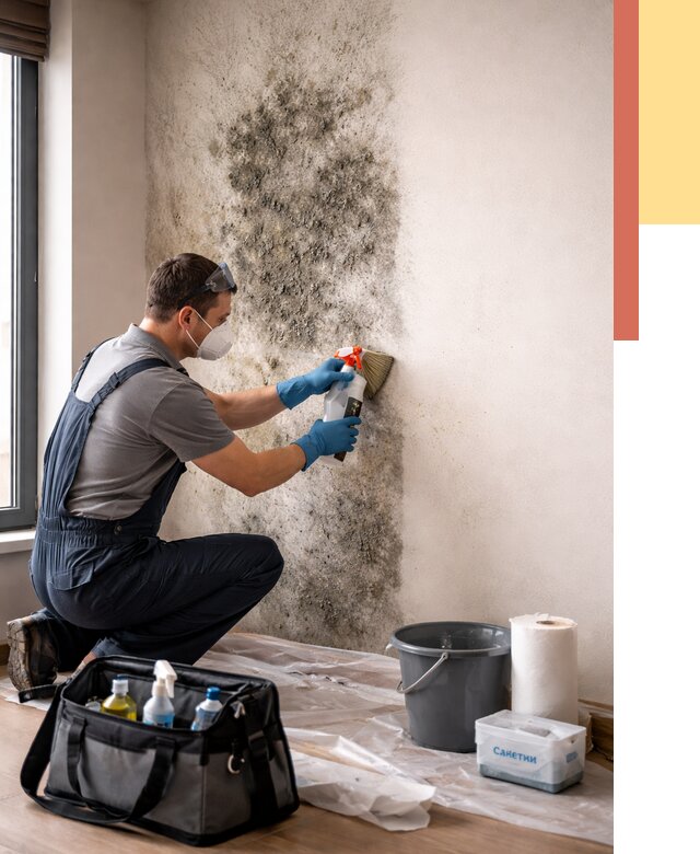 Удаление плесени со стен в Краснотурьинске от 2286 руб. — быстро и недорого | ОТДЕЛОЧНИК-Кту