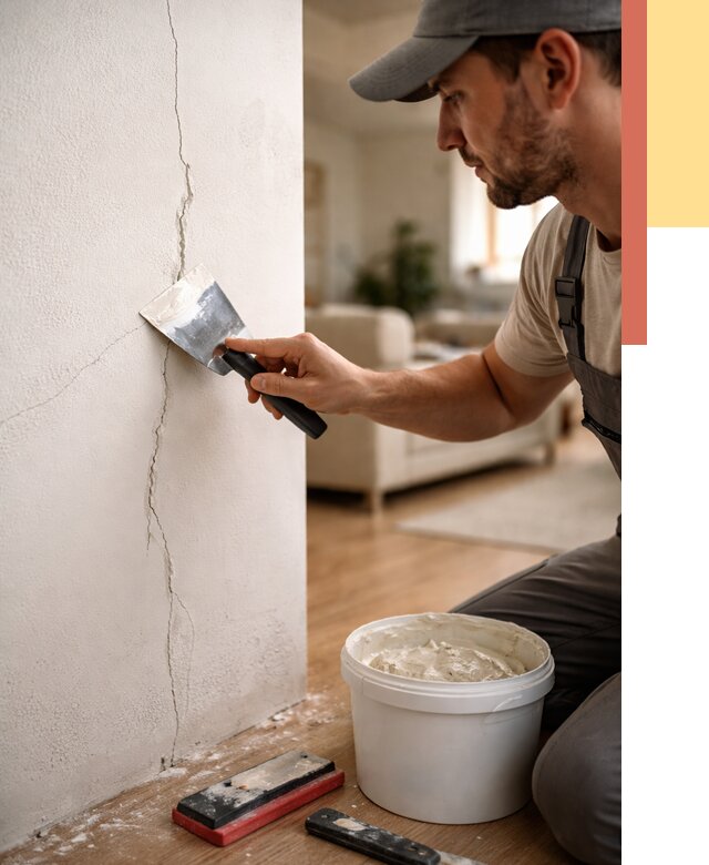 Заделка трещин и сколов в Краснотурьинске от 2605 руб. — быстро и недорого | ОТДЕЛОЧНИК-Кту