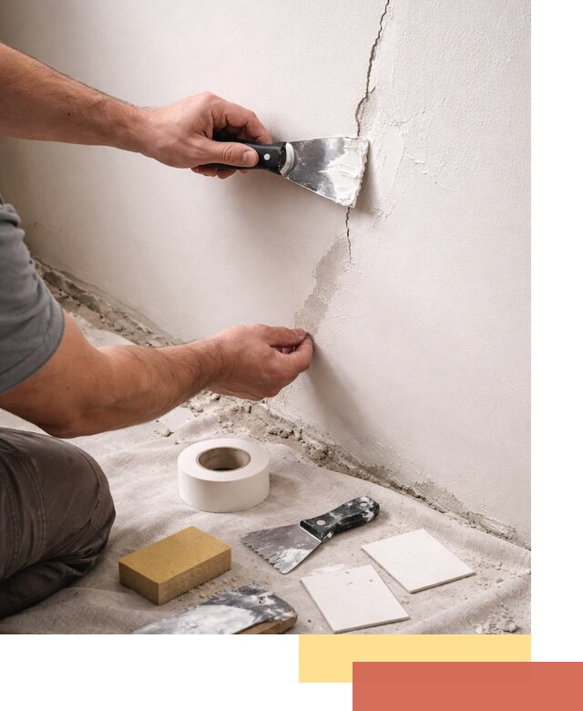 Заделка трещин и сколов в стенах и потолках в Краснотурьинске