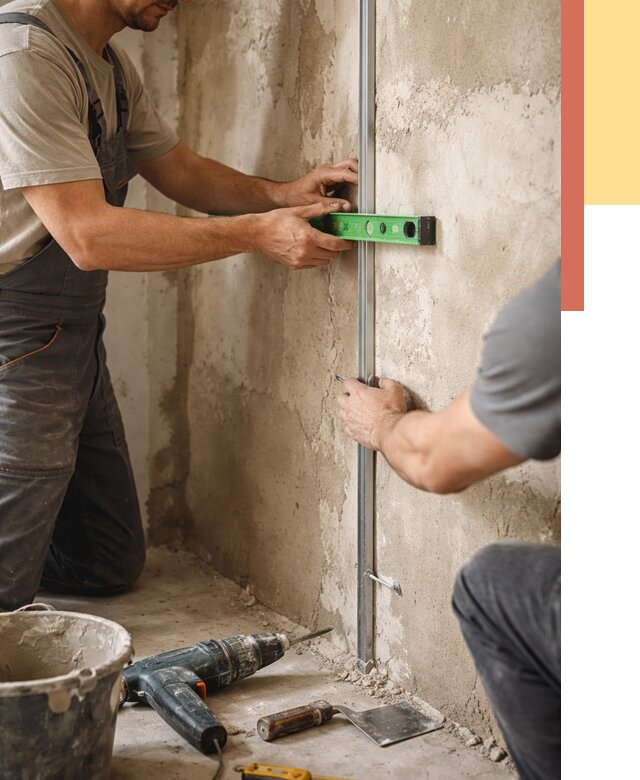 Установка штукатурных маяков в Краснотурьинске от 7443 руб. — быстро и недорого | ОТДЕЛОЧНИК-Кту