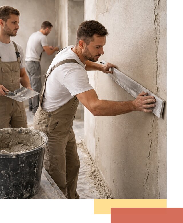 Штукатурка стен без маяков в Краснотурьинске быстро и качественно