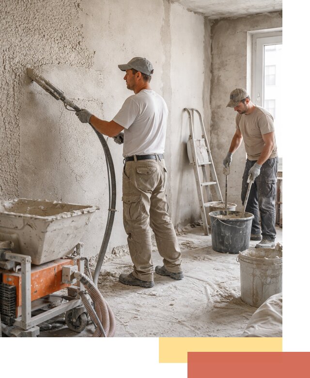 Машинная штукатурка стен в Краснотурьинске — быстро и качественно