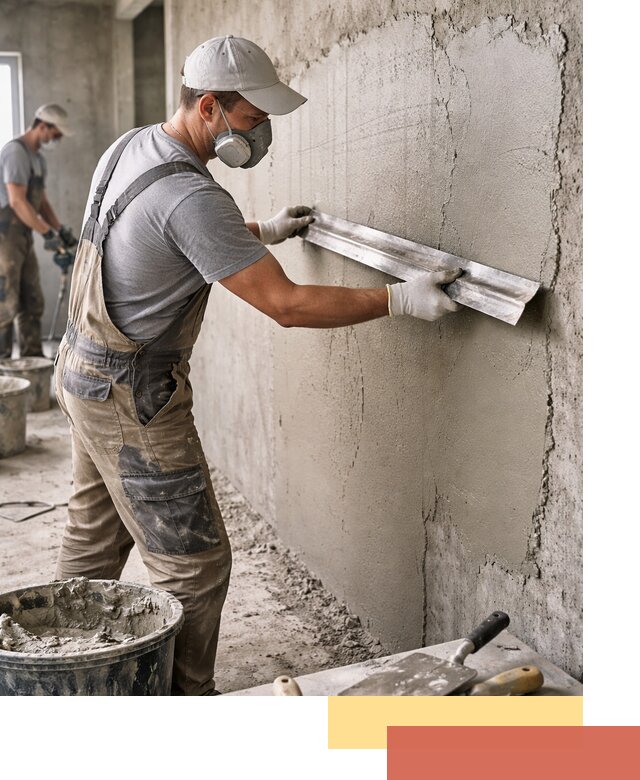 Штукатурка бетонных стен в Краснотурьинске качественно и долговечно