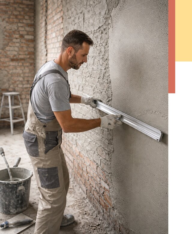 Штукатурка кирпичных стен в Краснотурьинске от 4785 руб/м2 — быстро и недорого | ОТДЕЛОЧНИК-Кту