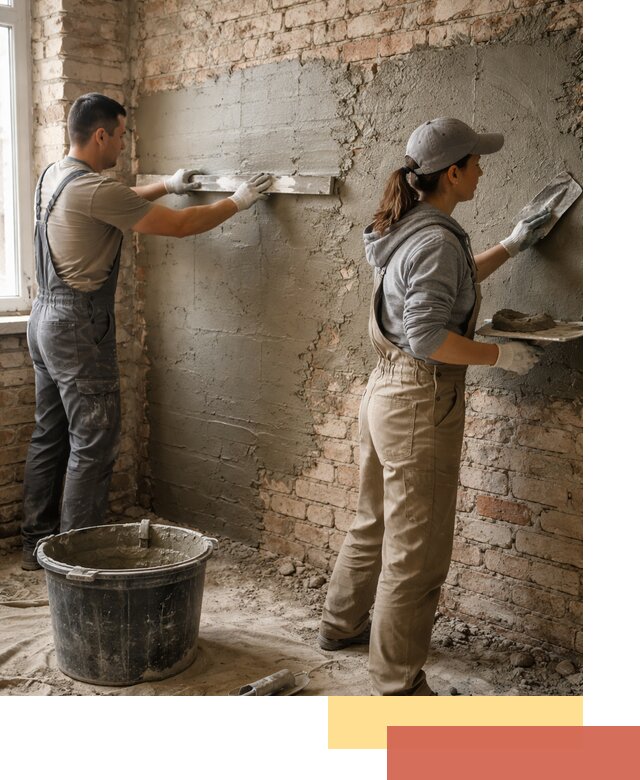 Штукатурка кирпичных стен в Краснотурьинске — качественно и надежно