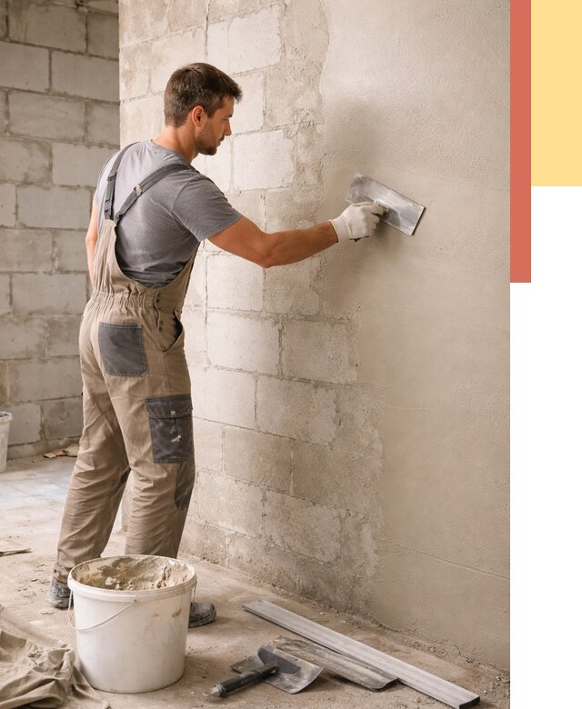 Штукатурка стен из газобетона в Краснотурьинске от 2233 руб./м2 — быстро и недорого | ОТДЕЛОЧНИК-Кту