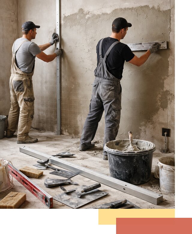 Профессиональная штукатурка стен под плитку в Краснотурьинске