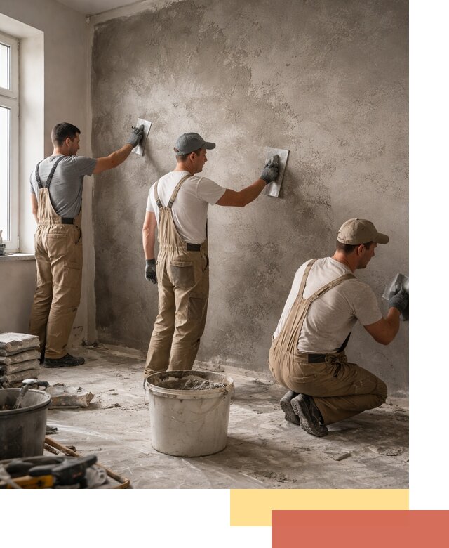 Декоративная штукатурка под бетон в Краснотурьинске для стен и потолков