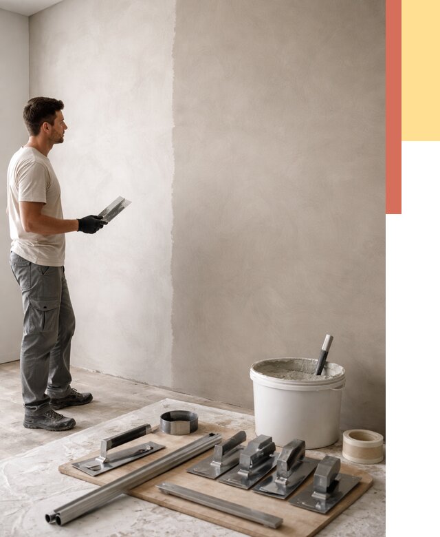 Нанесение микроцемента на стены в Краснотурьинске от 3403 руб./м2 под ключ | ОТДЕЛОЧНИК-Кту