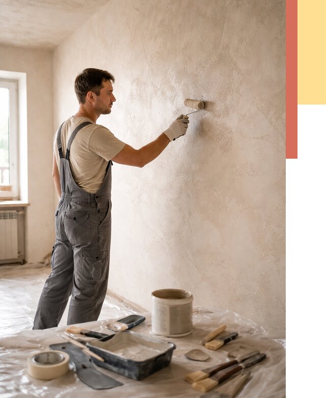 Нанесение лессирующей краски по декоративке в Краснотурьинске от 1861 руб. | ОТДЕЛОЧНИК-Кту