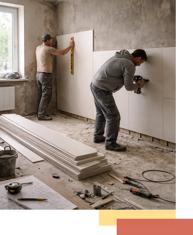 Монтаж ПВХ панелей на стены в Краснотурьинске качественно и быстро