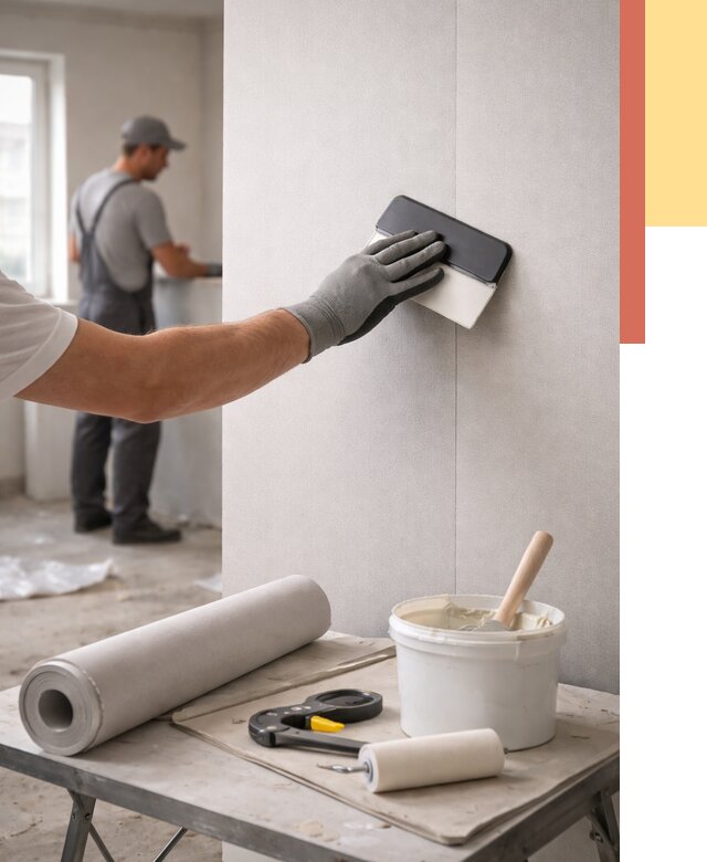 Поклейка обоев под покраску в Краснотурьинске от 3722 руб. за м2 | ОТДЕЛОЧНИК-Кту