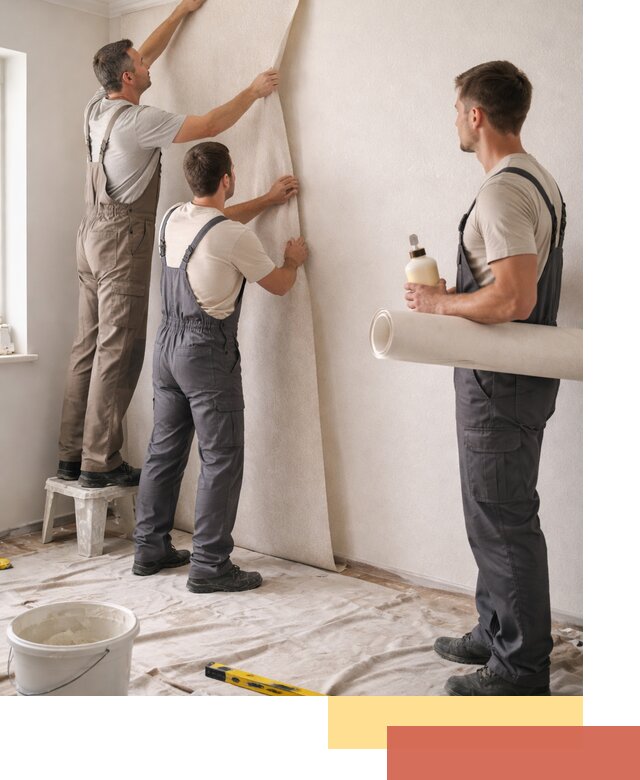 Оклейка стен обоями в Краснотурьинске — качественно и профессионально