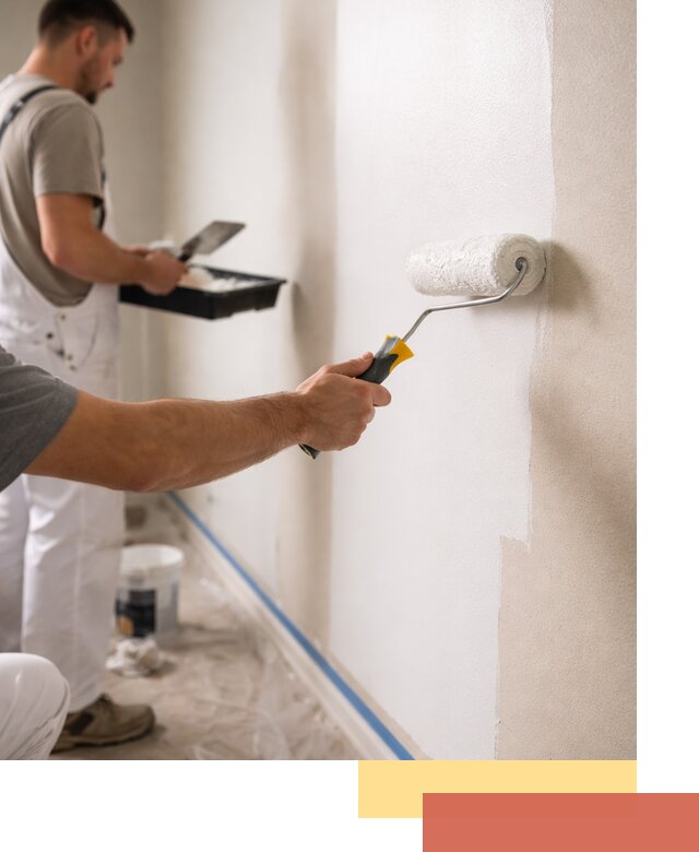 Покраска стен акриловой краской профессионально в Краснотурьинске