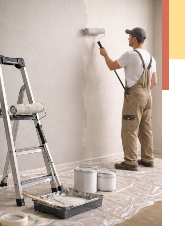 Покраска стен латексной краской в Краснотурьинске от 4785 руб. за м2 | ОТДЕЛОЧНИК-Кту