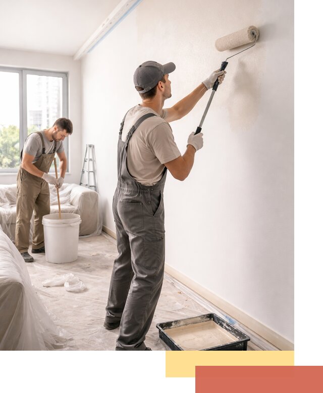 Покраска стен в офисе в Краснотурьинске — быстрый и качественный ремонт