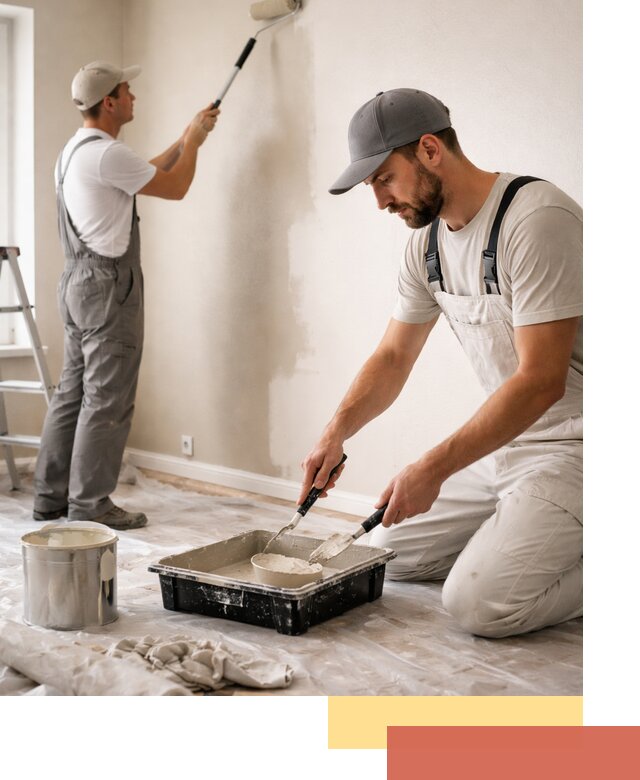 Покраска стен в квартире в Краснотурьинске — профессионально и аккуратно