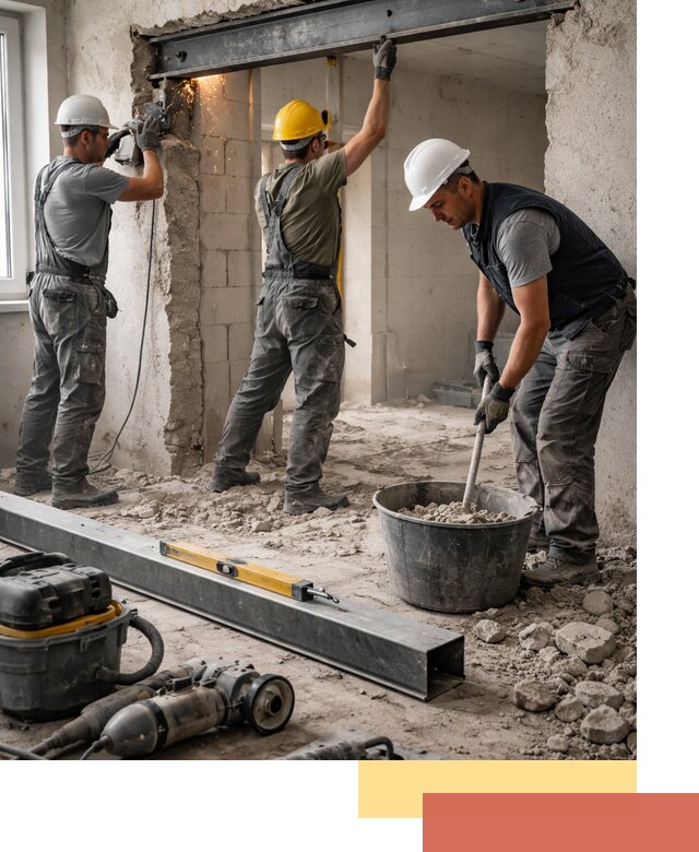 Создание проемов в стенах и несущих конструкциях в Краснотурьинске