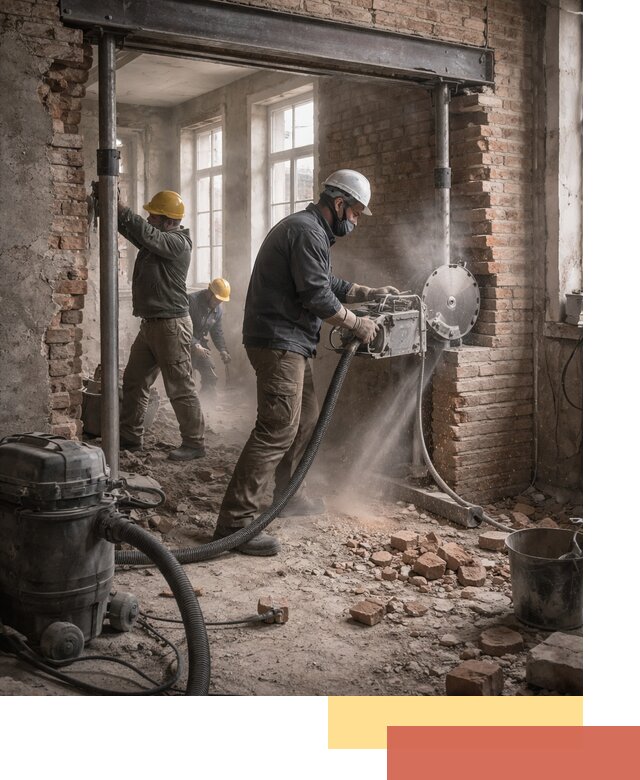 Прорезка проема в стене под дверной или оконный проем в Краснотурьинске