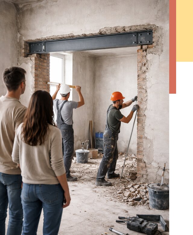 Усиление проема в стене в Краснотурьинске от 10101 руб. — усиление дверного проема металлоконструкцией | ОТДЕЛОЧНИК-Кту