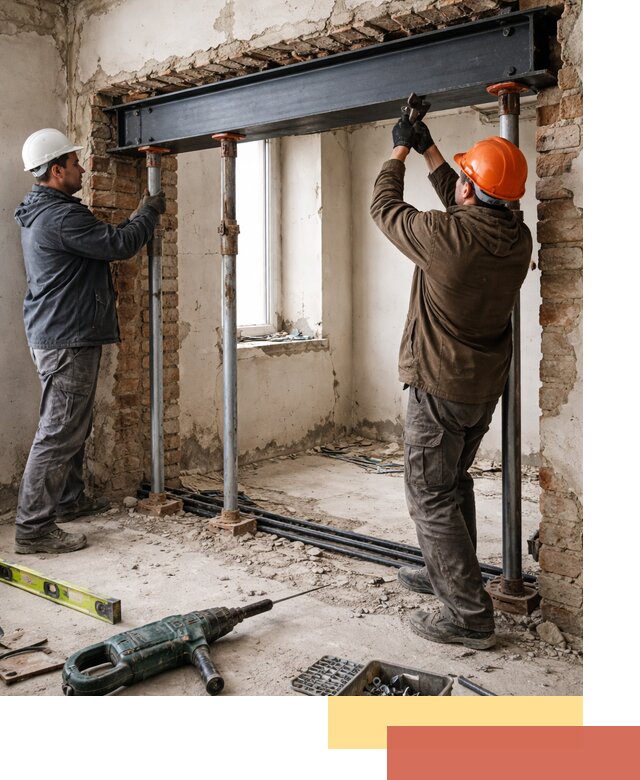 Усиление проема в стене в Краснотурьинске для расширения и безопасности