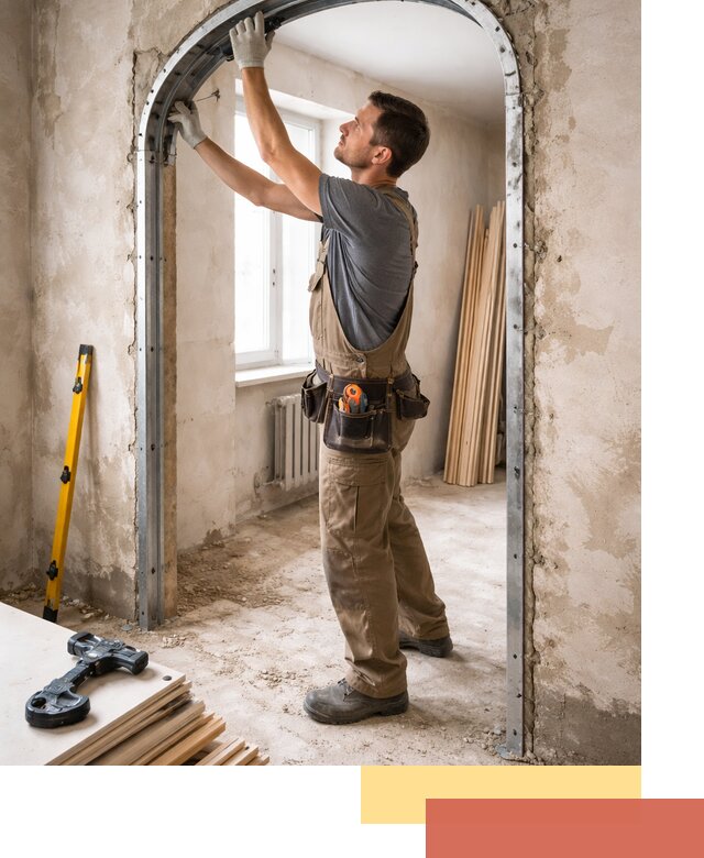 Устройство арочного проема в Краснотурьинске под ключ