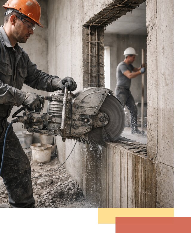 Алмазная резка проемов в Краснотурьинске быстро и точно