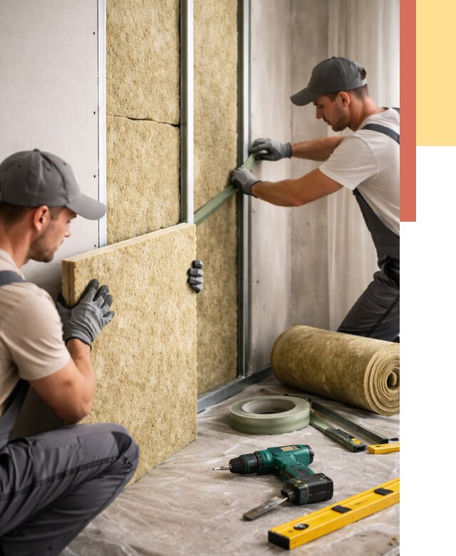 Шумоизоляция стен в Краснотурьинске под ключ от 1967 руб. | ОТДЕЛОЧНИК-Кту