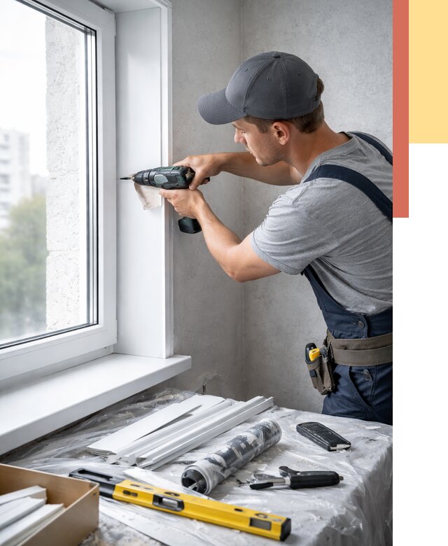 Установка пластиковых откосов в Краснотурьинске от 2392 руб. | ОТДЕЛОЧНИК-Кту монтаж, быстро и недорого