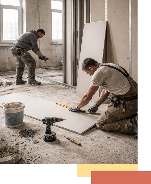 Кладка перегородок из ПГП под ключ в Краснотурьинске