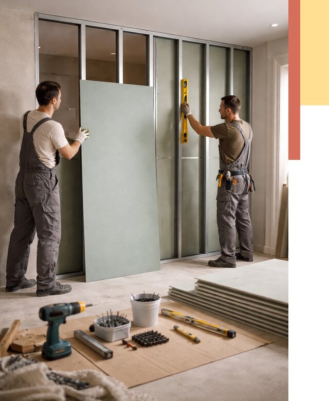 Перегородка из влагостойкого гипсокартона в Краснотурьинске от 5104 руб. — монтаж под ключ | ОТДЕЛОЧНИК-Кту