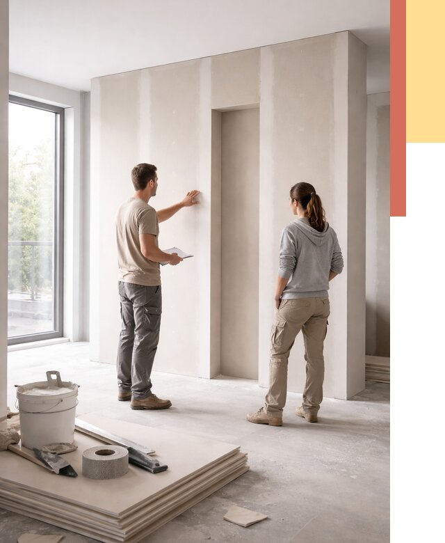 Зонирующая перегородка из гипсокартона в Краснотурьинске от 2977 руб. под ключ | ОТДЕЛОЧНИК-Кту