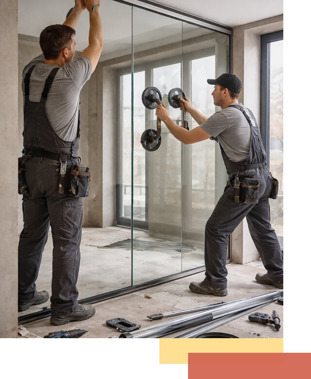 Цельностеклянные перегородки под ключ в Краснотурьинске