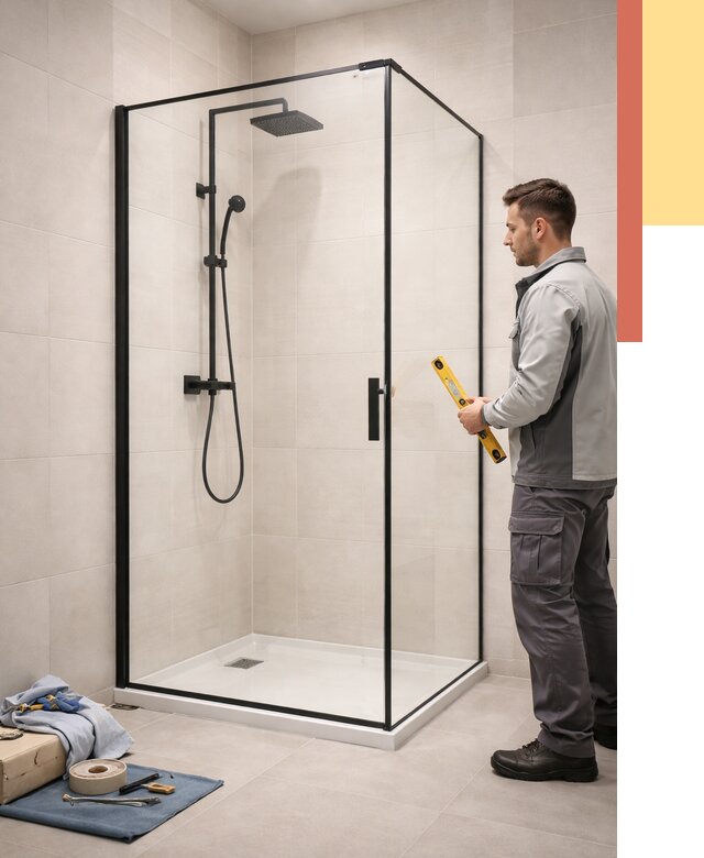 Стеклянные перегородки для душа в Краснотурьинске от 13291 руб. | Монтаж под ключ — ОТДЕЛОЧНИК-Кту