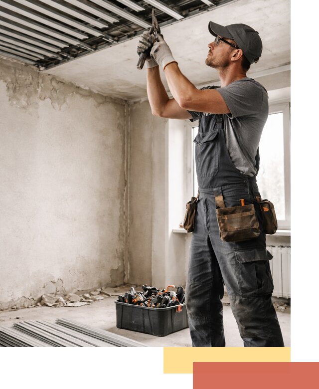 Демонтаж реечного потолка в Краснотурьинске быстро и аккуратно