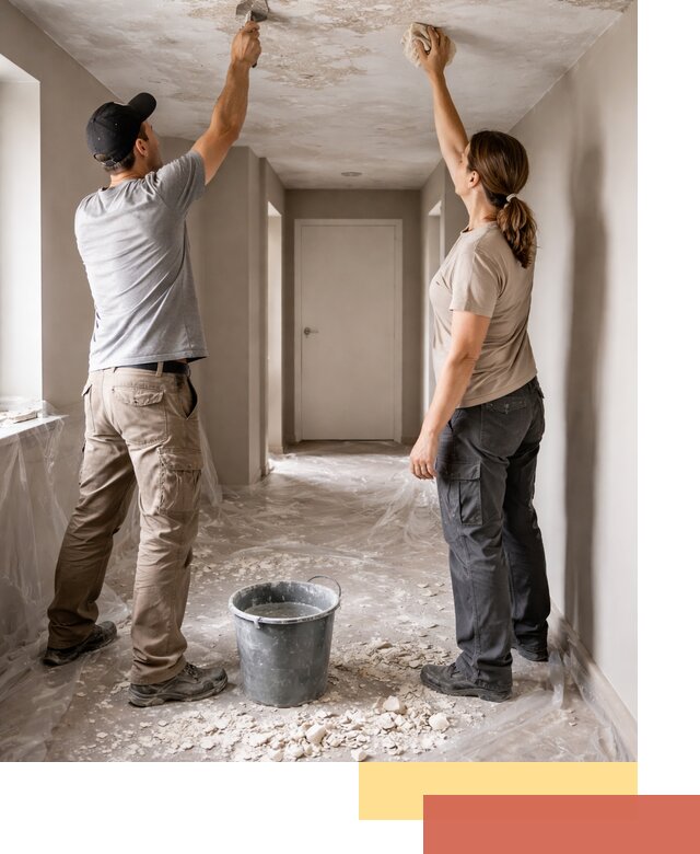 Удаление побелки с потолка в Краснотурьинске — быстро и аккуратно