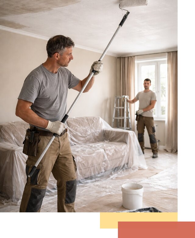 Грунтовка потолка в Краснотурьинске — подготовка под покраску и отделку