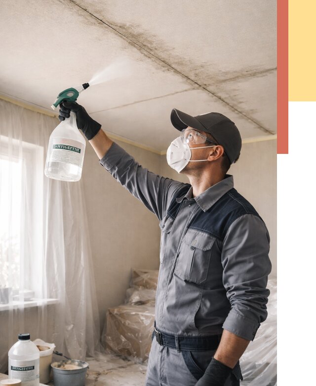 Антисептическая обработка потолка в Краснотурьинске от 2658 руб. | ОТДЕЛОЧНИК-Кту