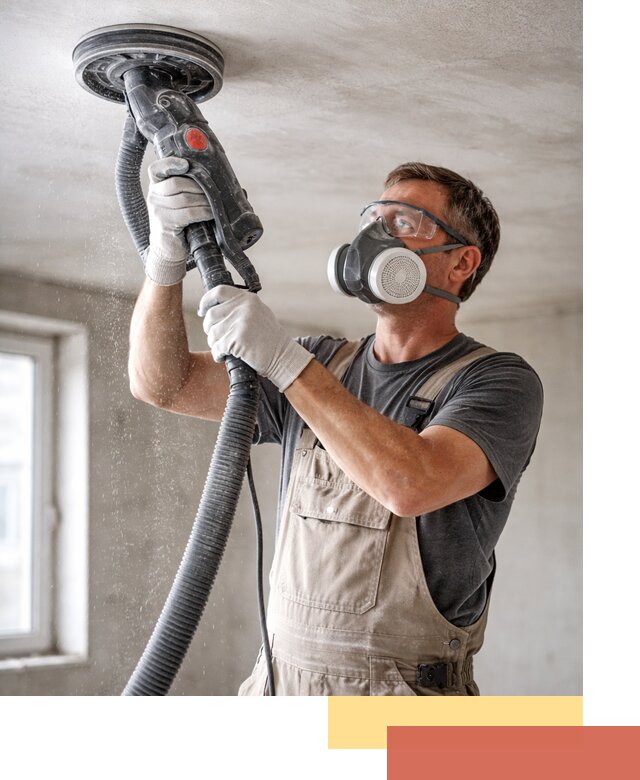 Шлифовка потолка в Краснотурьинске — качественная подготовка под отделку