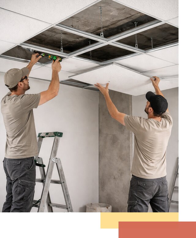 Монтаж потолка Армстронг под ключ в Краснотурьинске