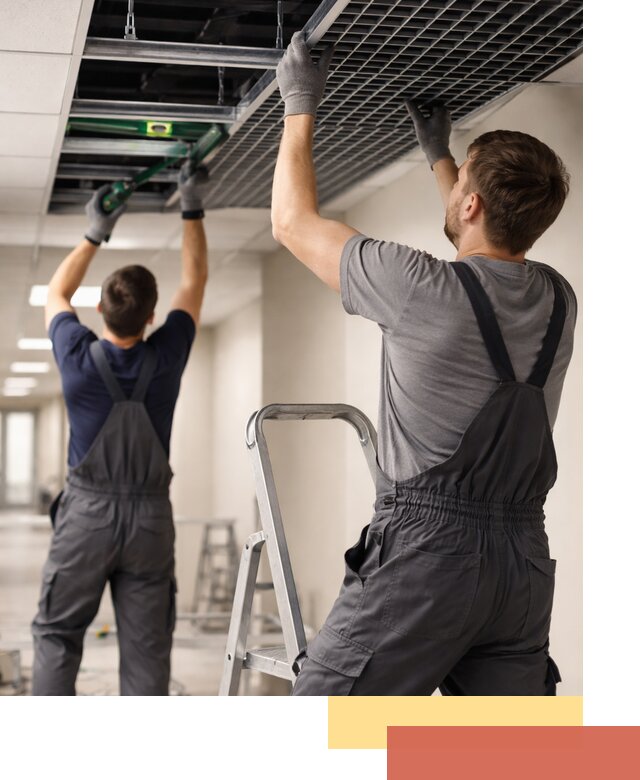 Монтаж потолка Грильято в Краснотурьинске: установка под ключ качественно