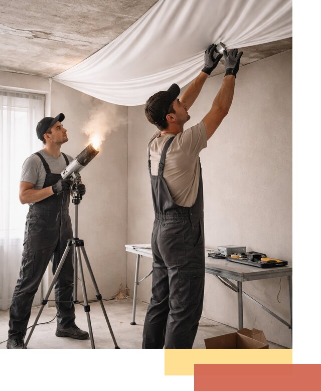 Установка натяжного потолка под ключ в Краснотурьинске