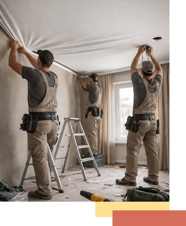 Монтаж матового натяжного потолка в Краснотурьинске качественно и быстро