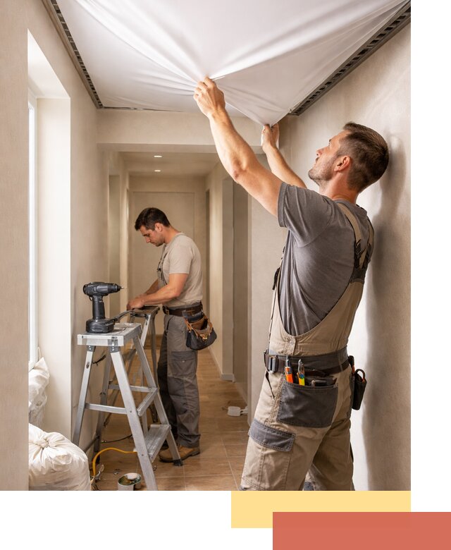 Монтаж натяжного потолка в прихожей в Краснотурьинске