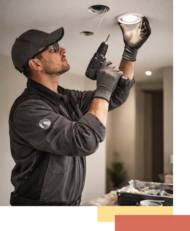 Установка точечных светильников в натяжной потолок в Краснотурьинске