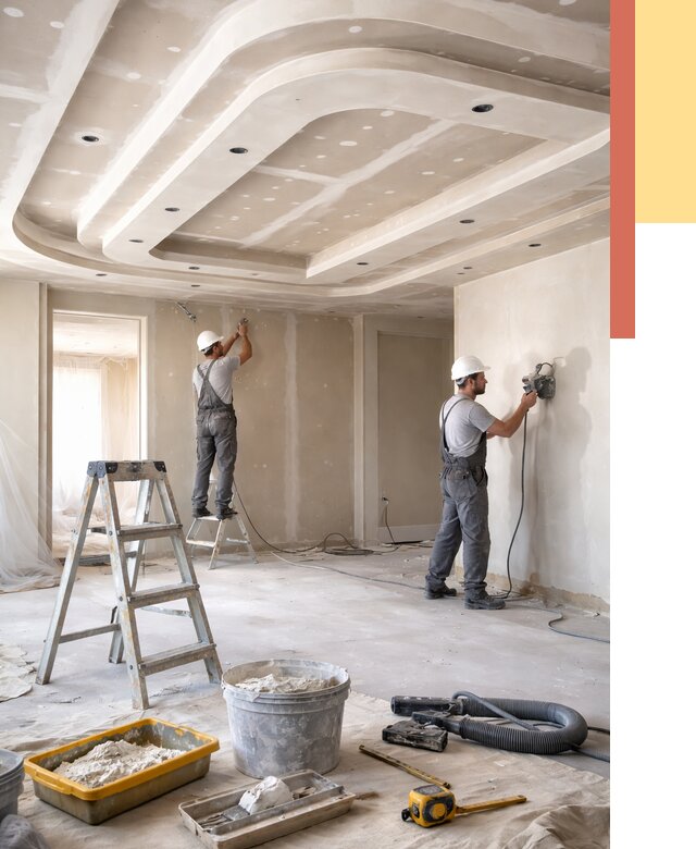 Многоуровневый потолок из гипсокартона в Краснотурьинске от 797 руб. под ключ | ОТДЕЛОЧНИК-Кту