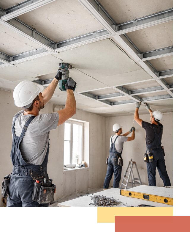 Кессонный потолок из гипсокартона под ключ в Краснотурьинске